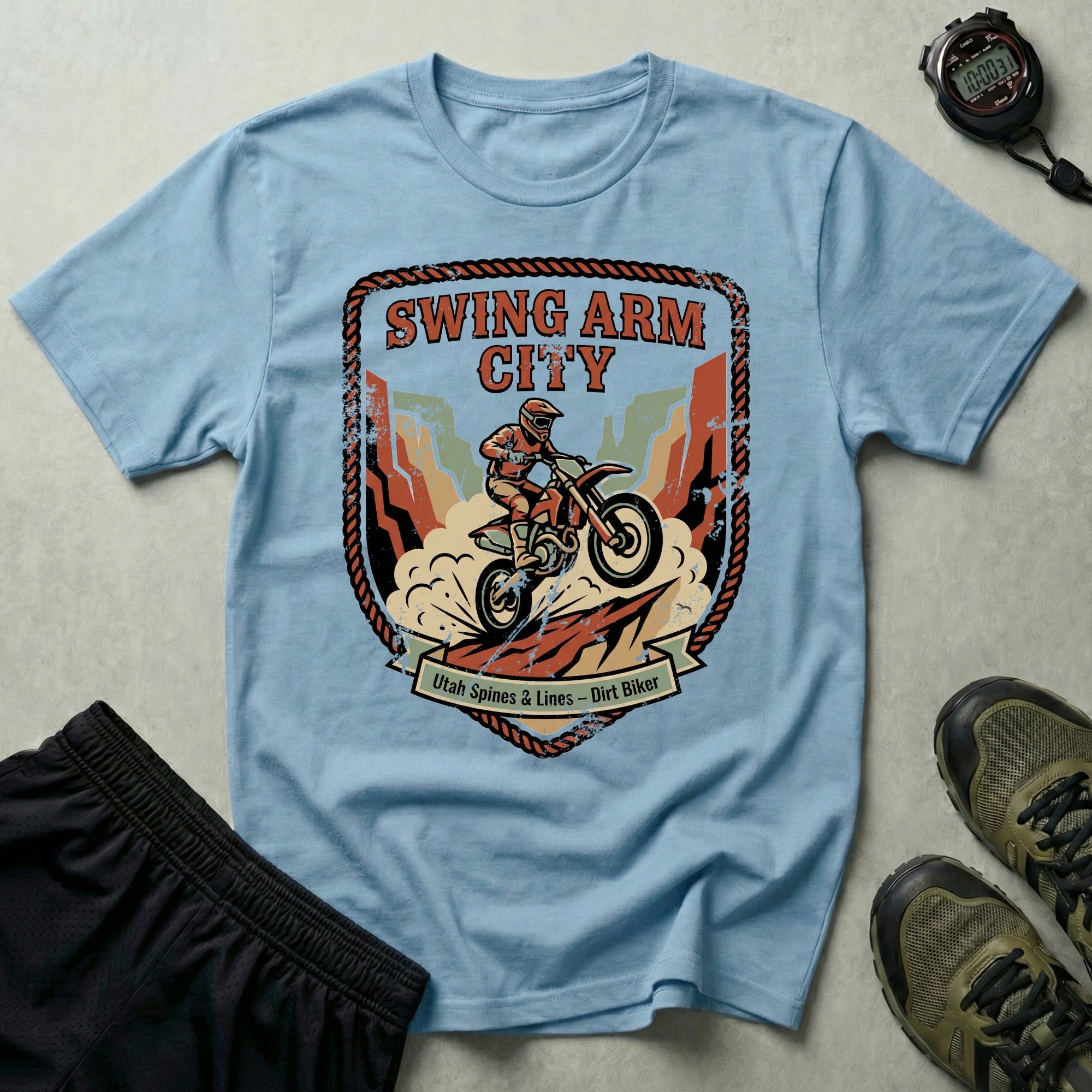 Swing Arm City Dirt Bike T-Shirt