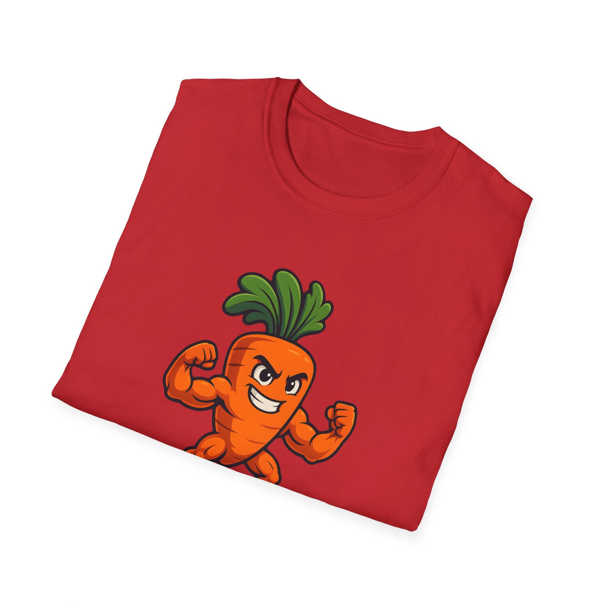 Muscular Carrot Mascot T-Shirt
