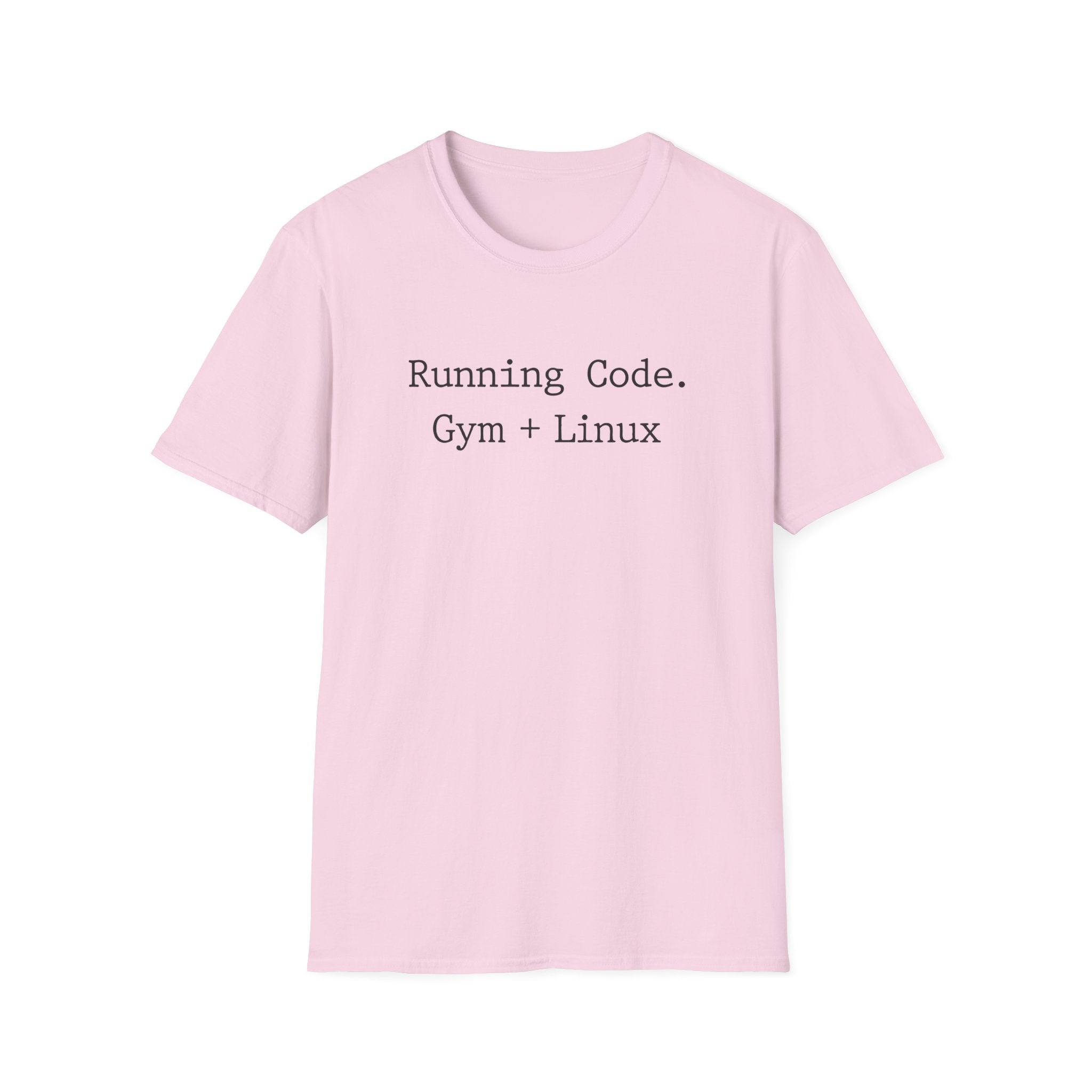 Running Code Gym Linux Typographic Vintage Gym T-Shirt