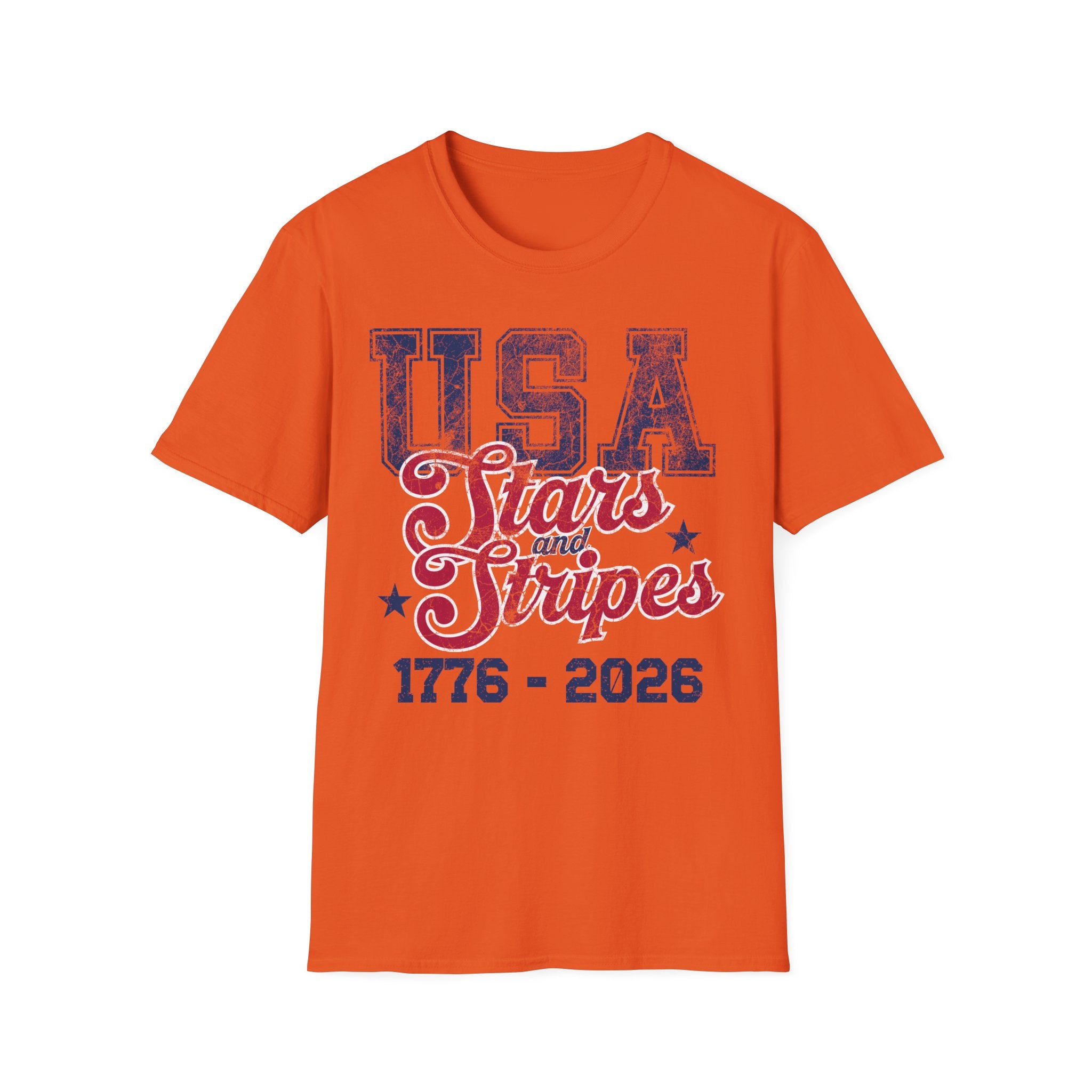 USA 250 Stars Stripes Graphic Vintage Gym T-Shirt