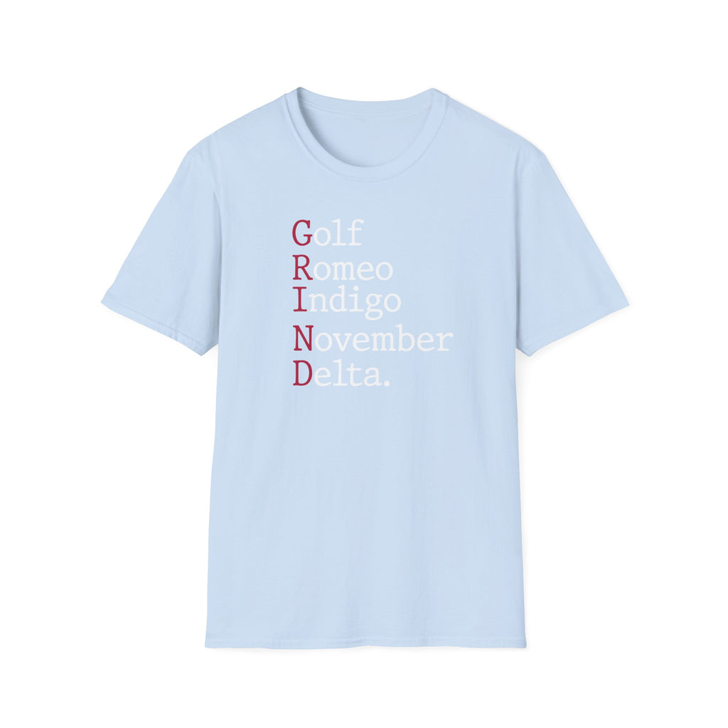 GRIND Phonetic Typographic Vintage Gym T-Shirt