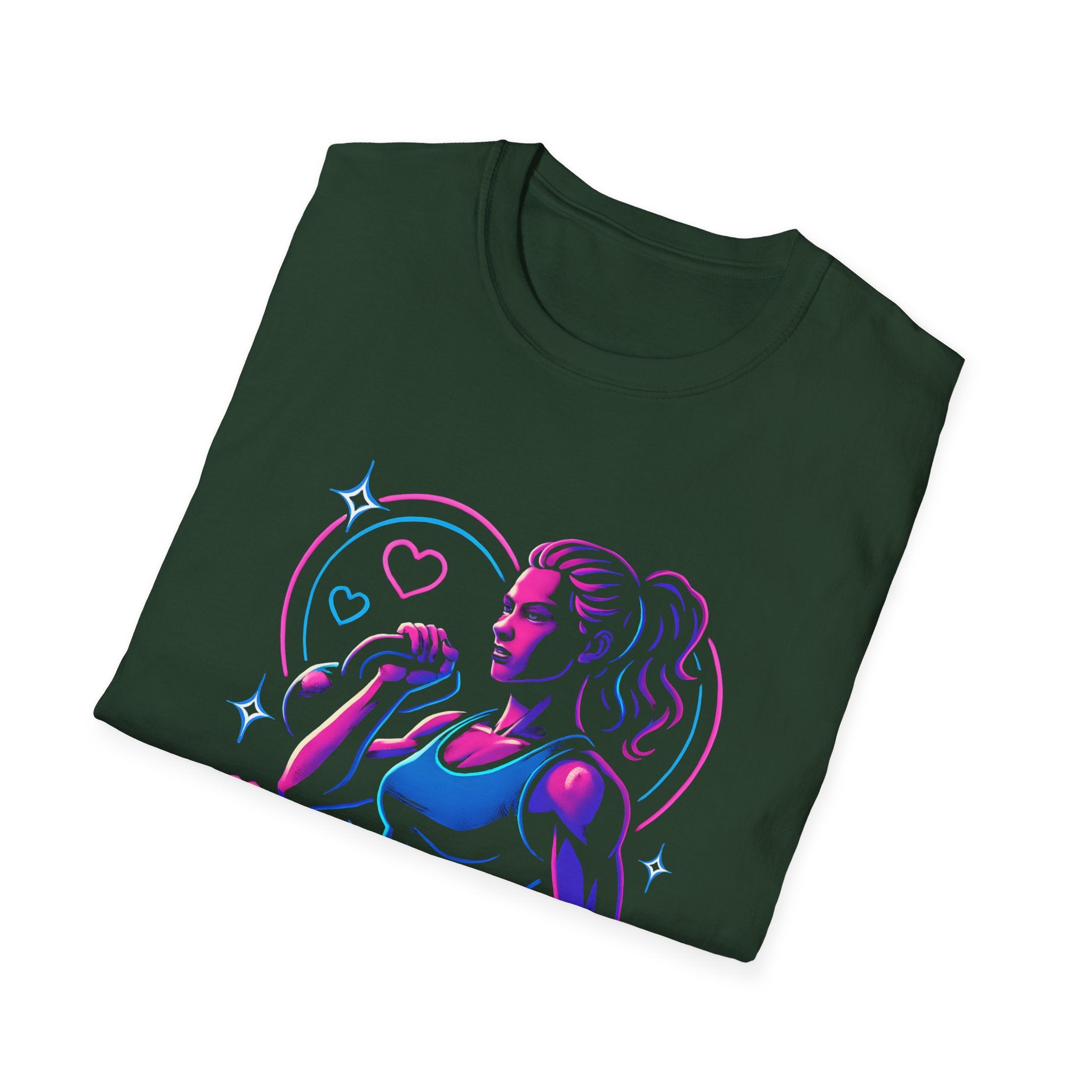 Neon singer portrait T-Shirt