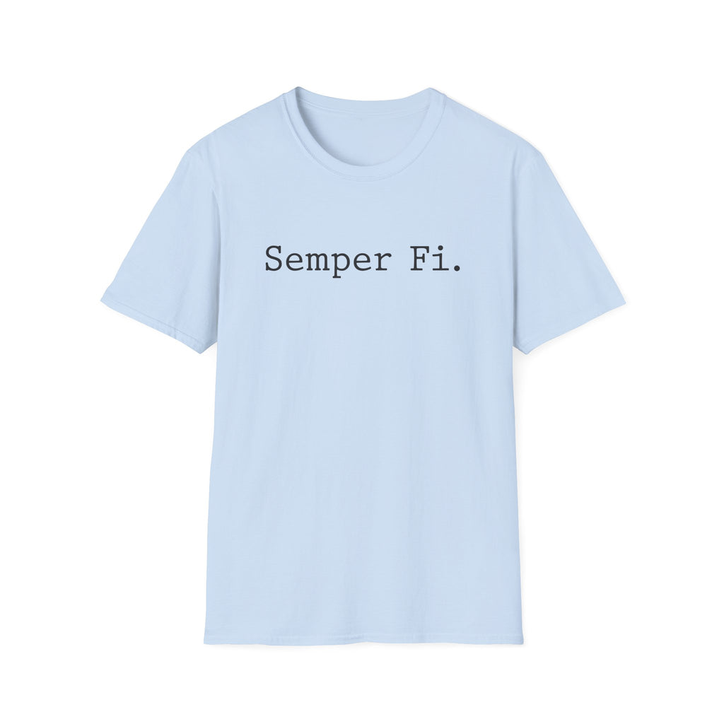 Semper Fidelis Typographic Vintage Gym T-Shirt