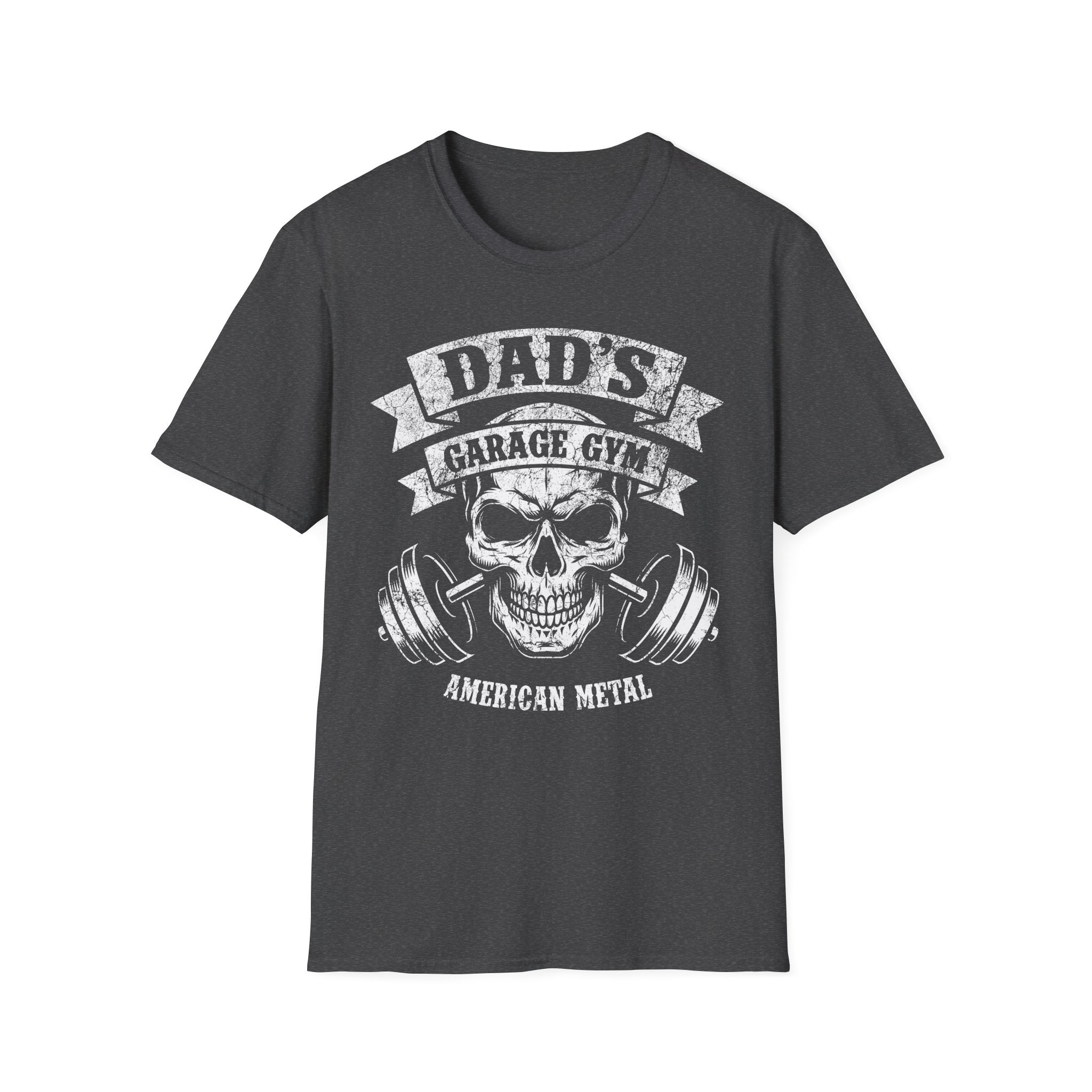 Dads Garage American Metal Graphic Vintage Gym Tee-Shirt
