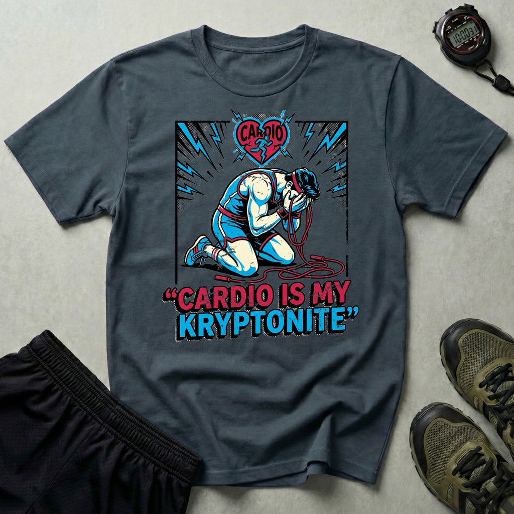 Cardio Is My Kryptonite Gym T-Shirt