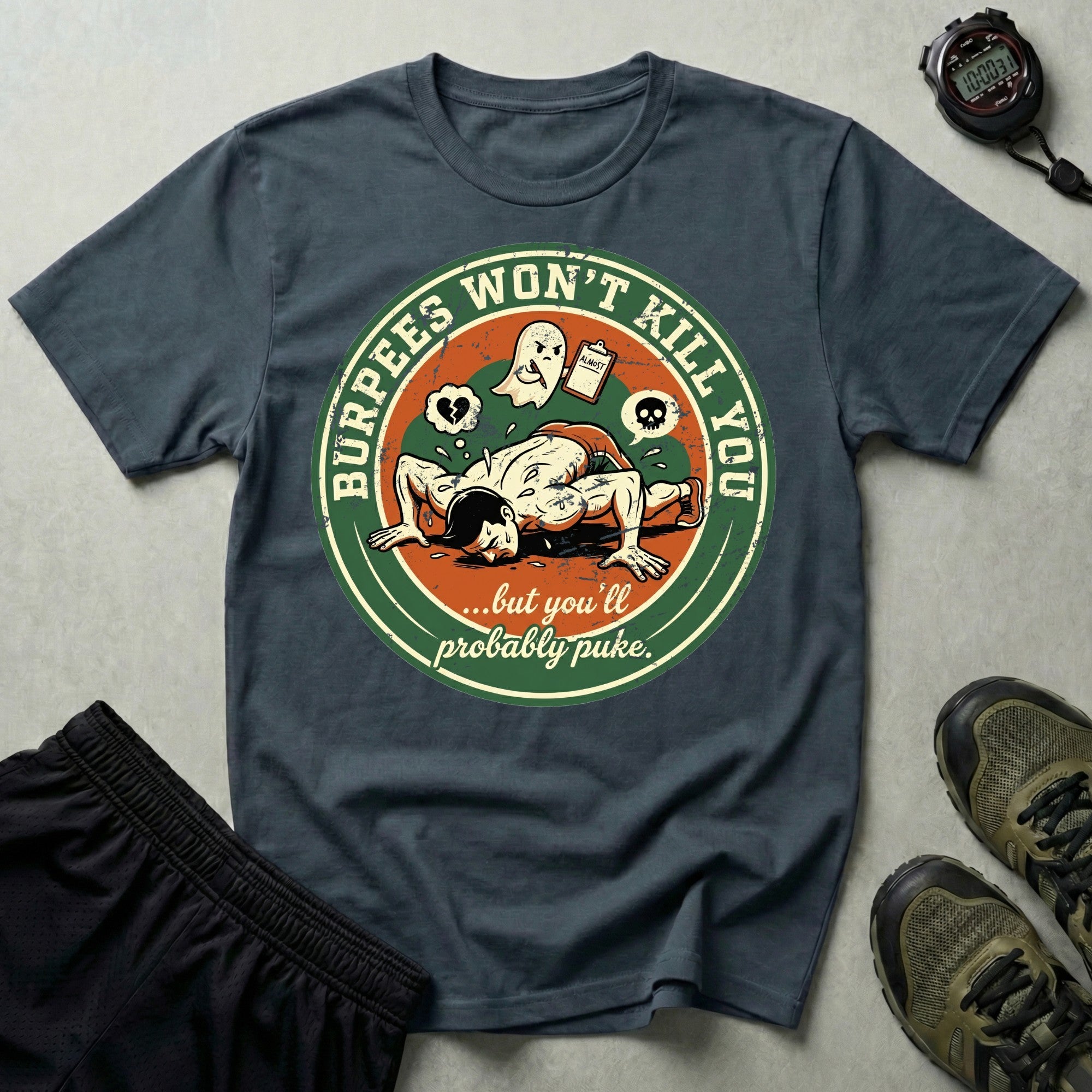 Burpees Wont Kill You Gym T-Shirt