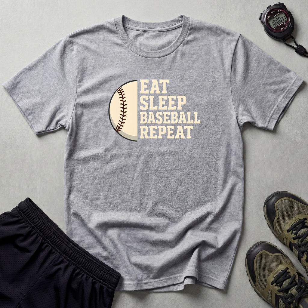 Eat Sleep Baseball Repeat T-Shirt
