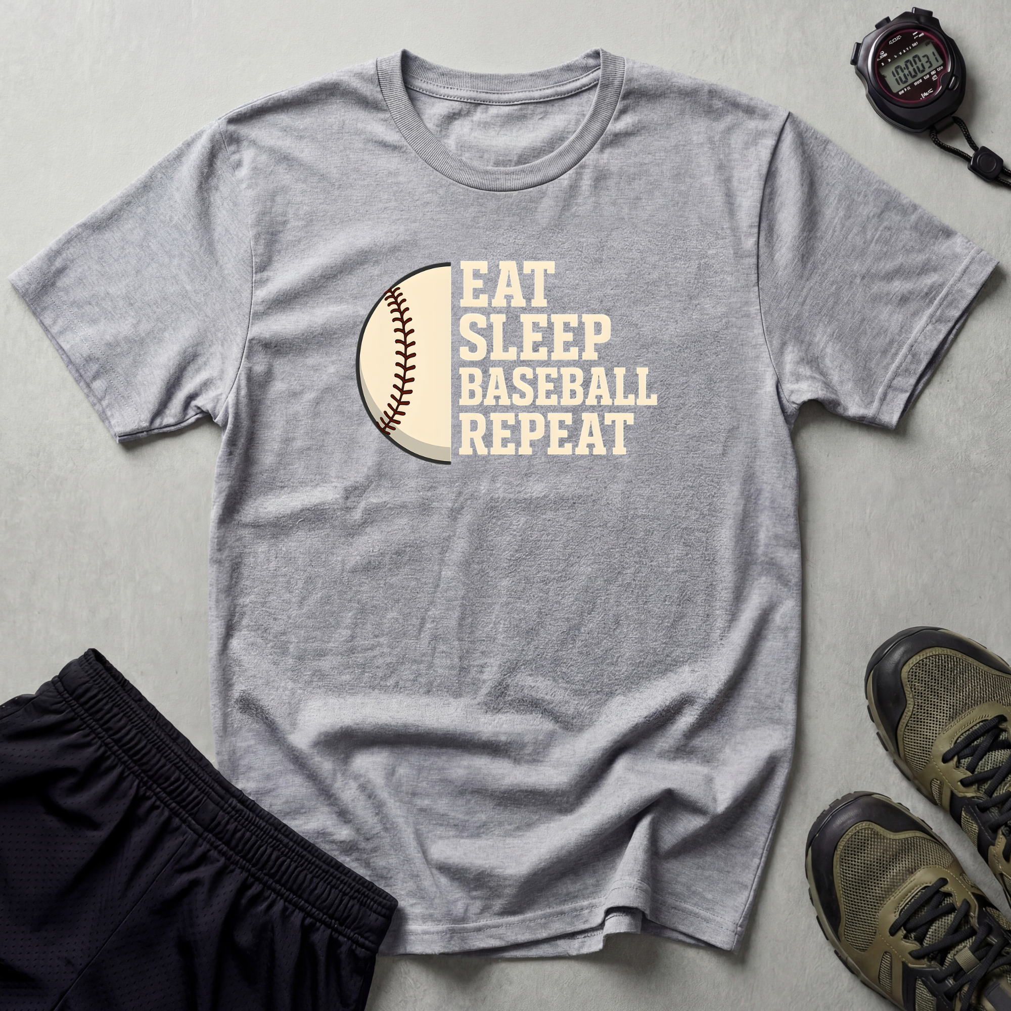 Eat Sleep Baseball Repeat T-Shirt
