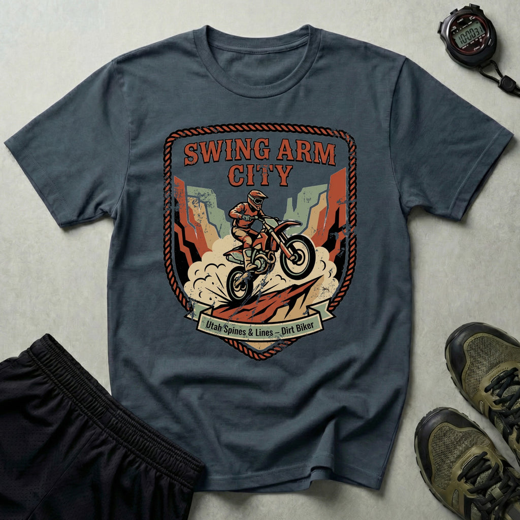 Swing Arm City Dirt Bike T-Shirt
