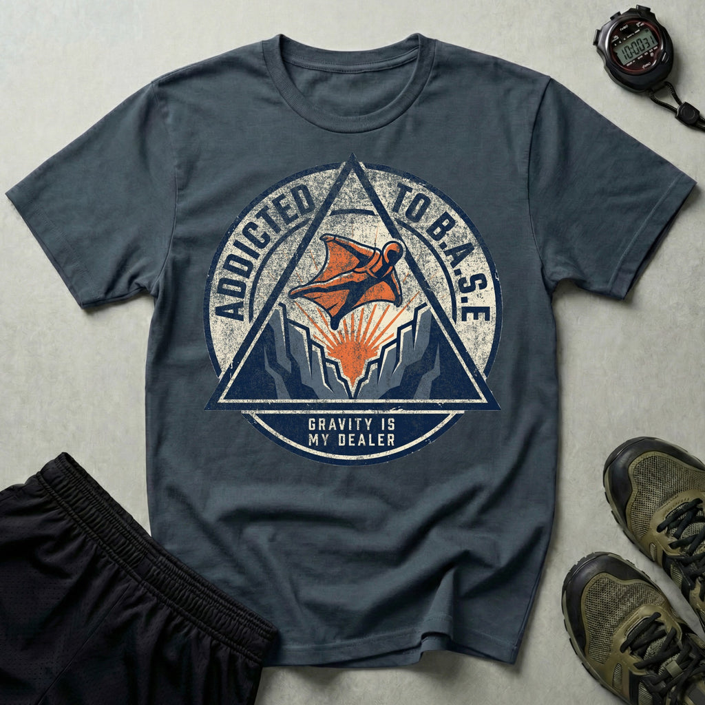 Addicted To B.A.S.E Sky Diving T-Shirt