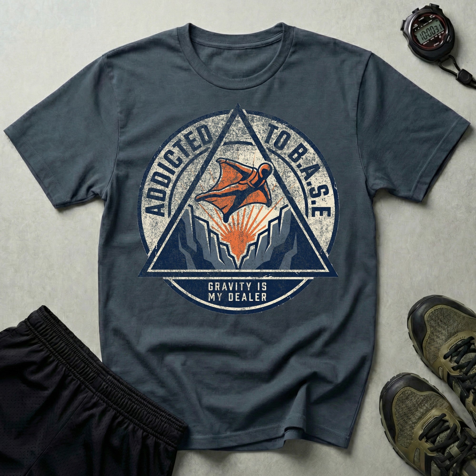 Addicted To B.A.S.E Sky Diving T-Shirt