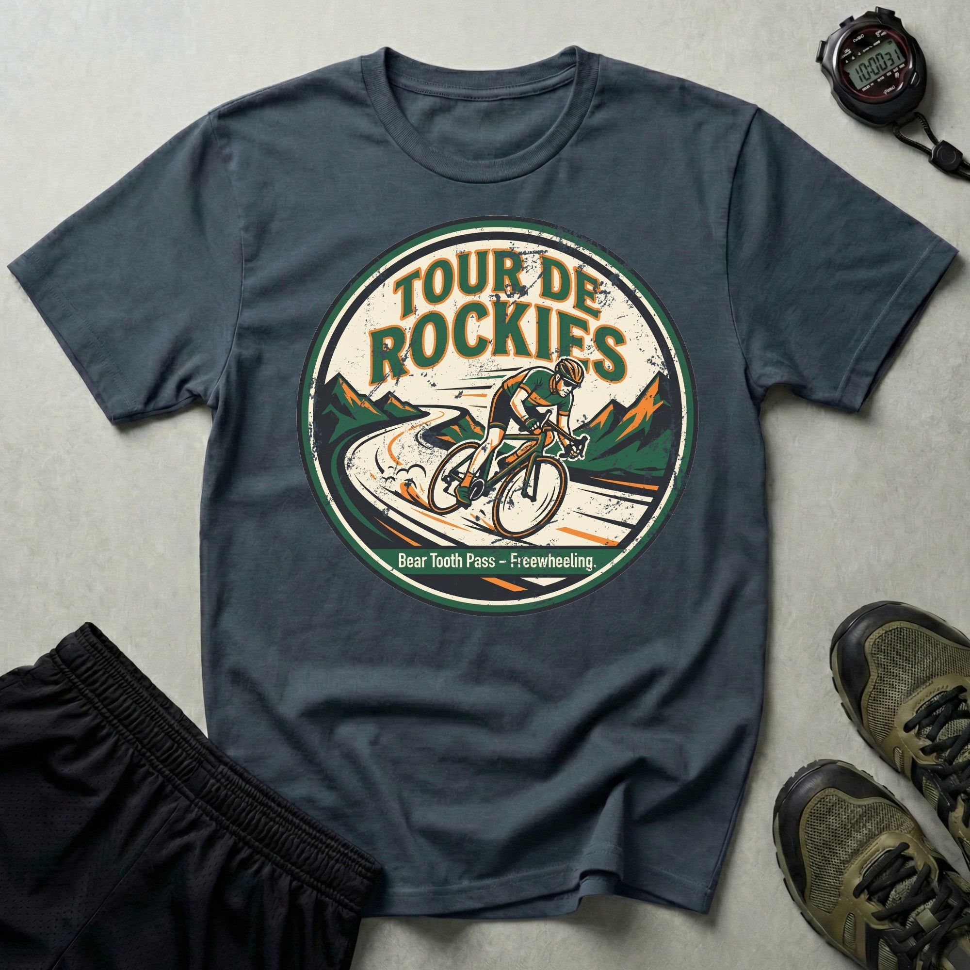 Tour de Rockies Badge T-Shirt