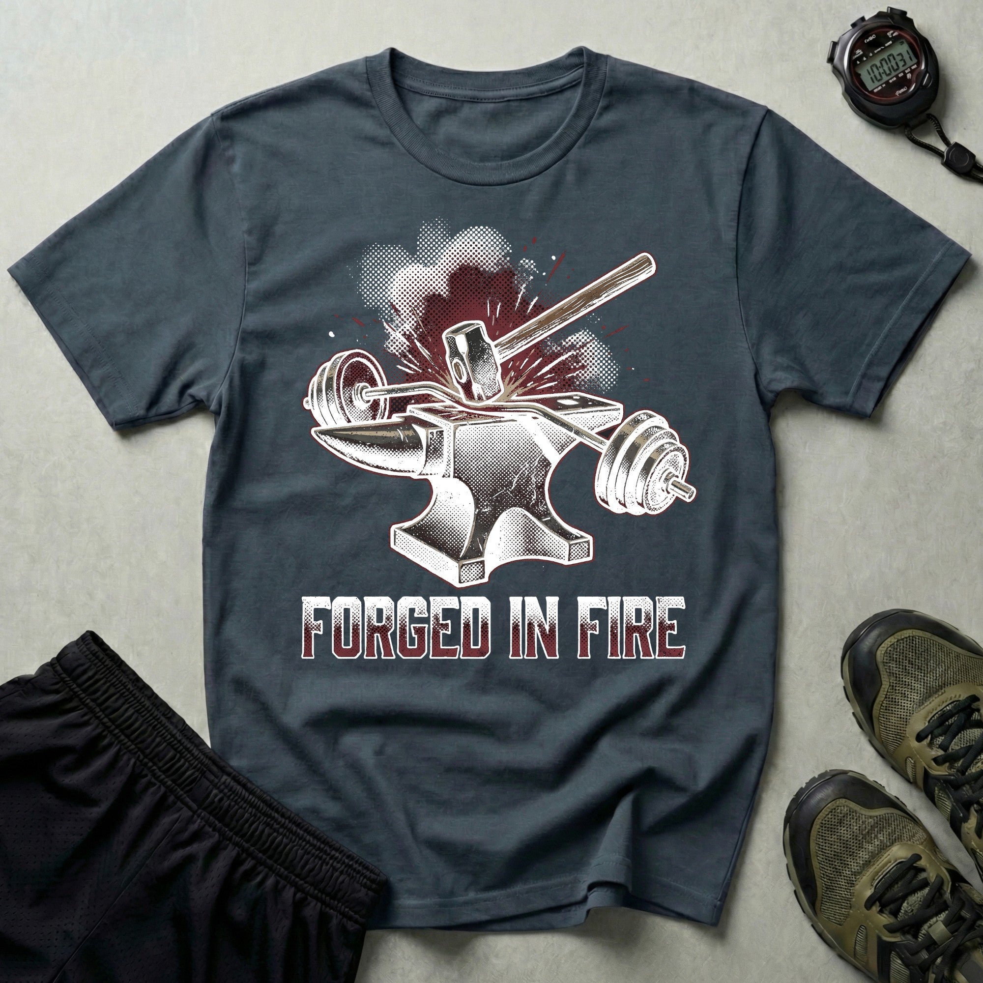 Forged In Fire Bodybuilding T-Shirt
