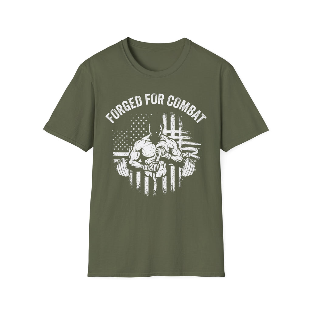 Forged for Combat Club Gym Vintage Retro Gym T-Shirt