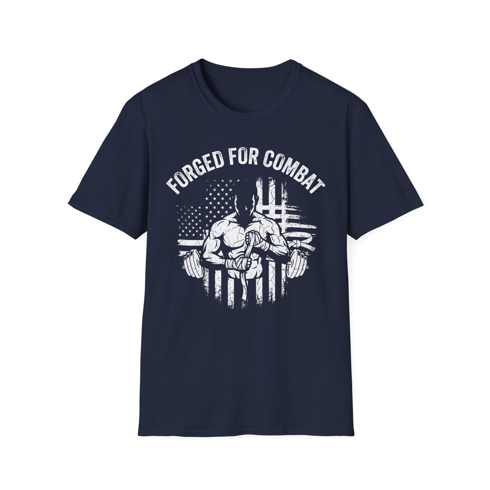 Forged for Combat Club Gym Vintage Retro Gym T-Shirt