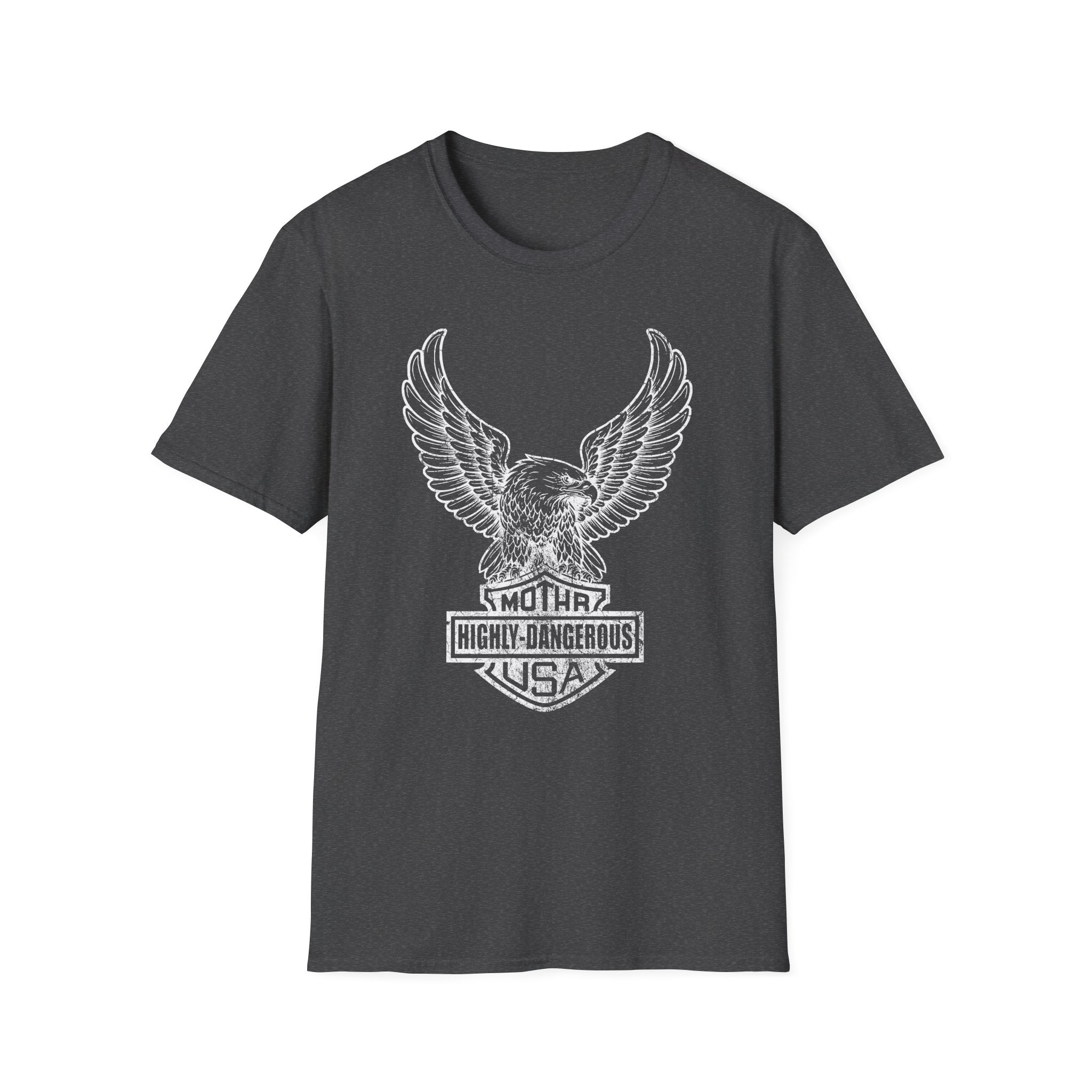Dangerous Eagle Graphic Retro Gym T-Shirt