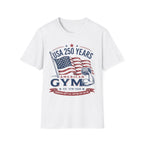 USA 250 America Gym Graphic Retro Gym T-Shirt