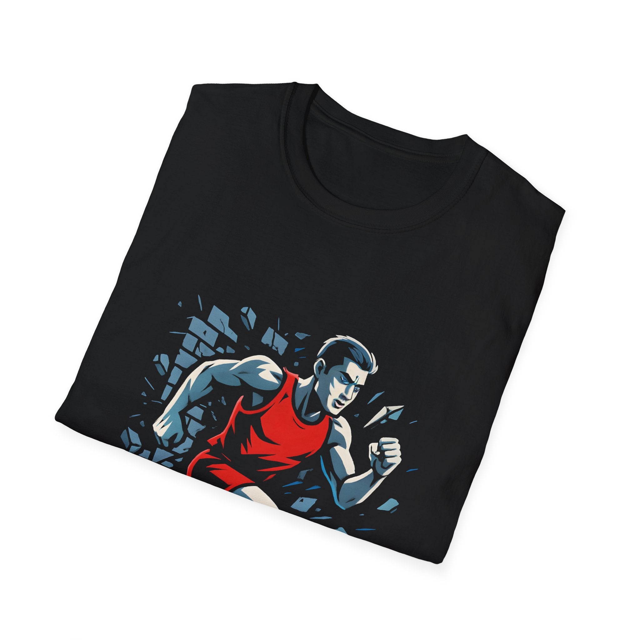 Runner Breaks Through Wall T-Shirt