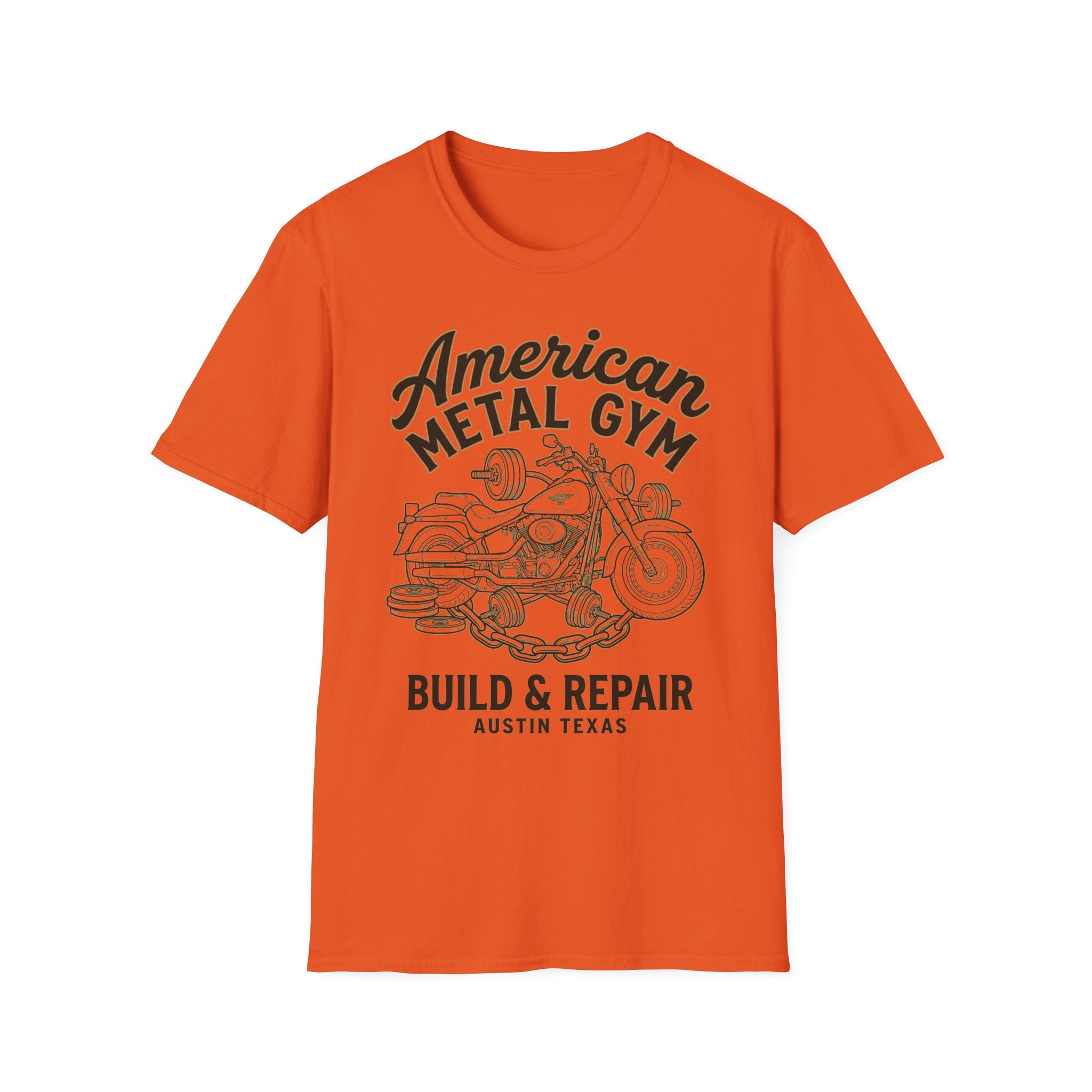 American Metal Austin TX Build and Repair Vintage Graphic Gym T-Shirt