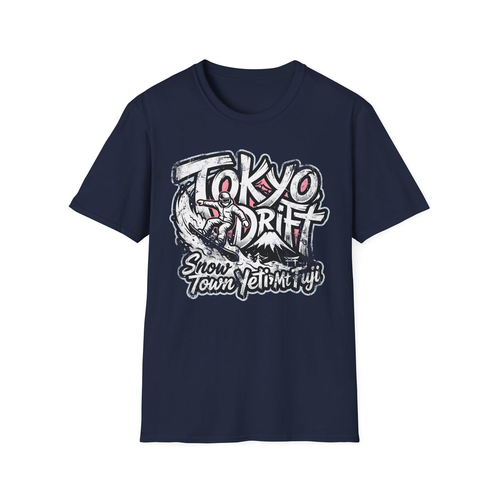 Snow Town Yeti Drift Snowboarder T-Shirt