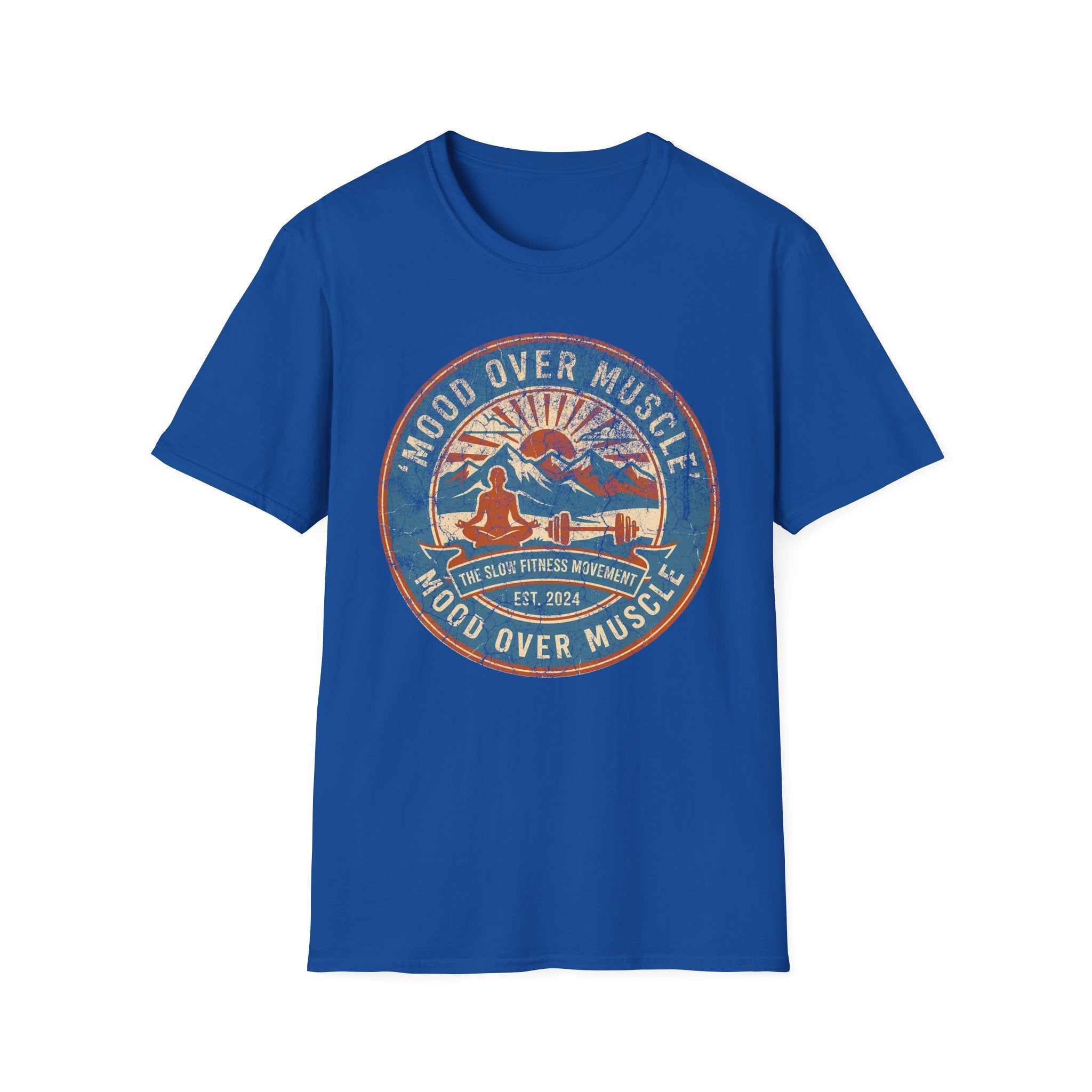 Mood Over Muscle Grunge Vintage Gym T-Shirt