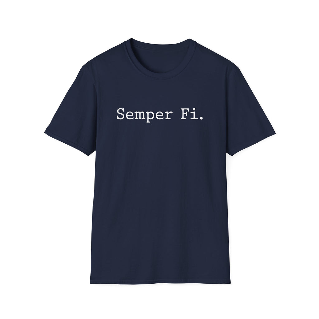 Semper Fi Typographic Vintage Gym T-Shirt