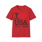 I Heart USA Anniversary Vintage Gym T-Shirt