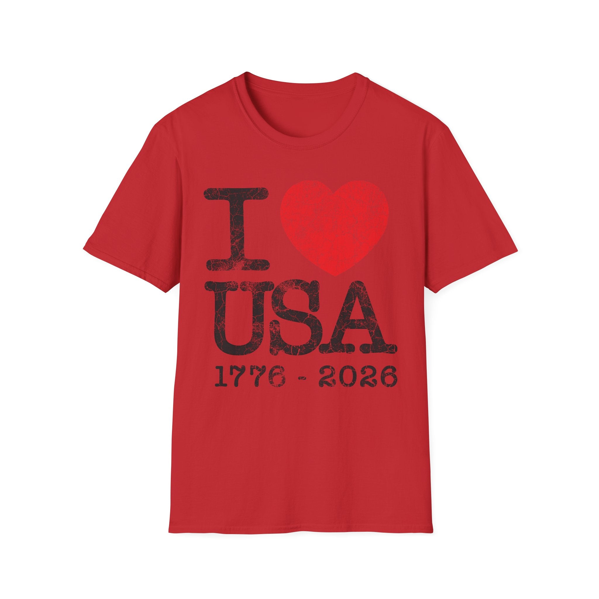 I Heart USA Anniversary Vintage Gym T-Shirt