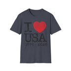I Heart USA Anniversary Vintage Gym T-Shirt