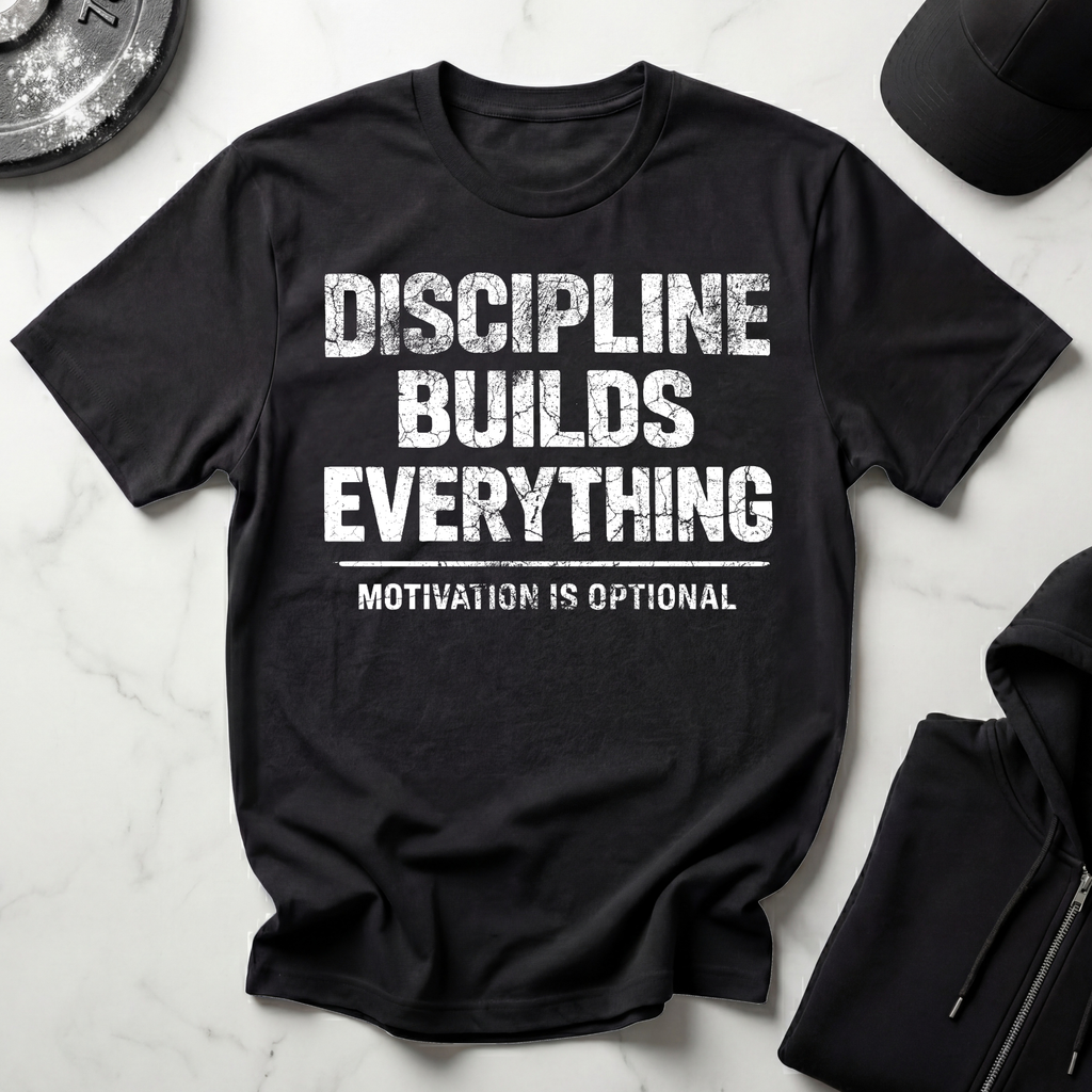 Discipline Builds Everything Dark Tee