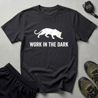 Work In The Dark White Panther Gym T-Shirt