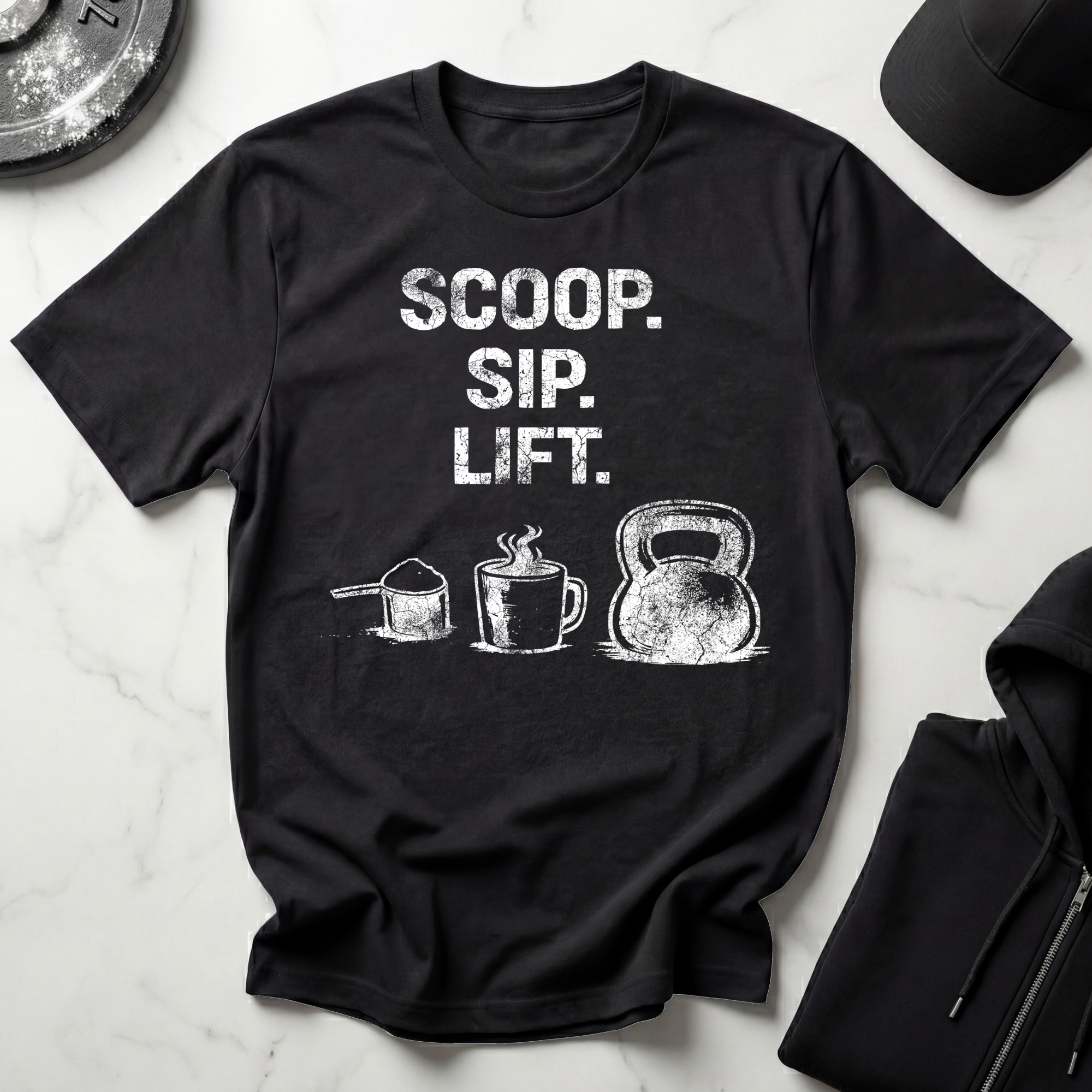 Scoop Sip Lift Dark Tee