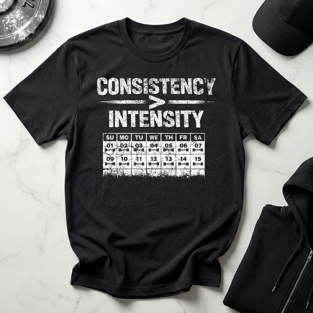 Consistency Over Intensity Dark Tee