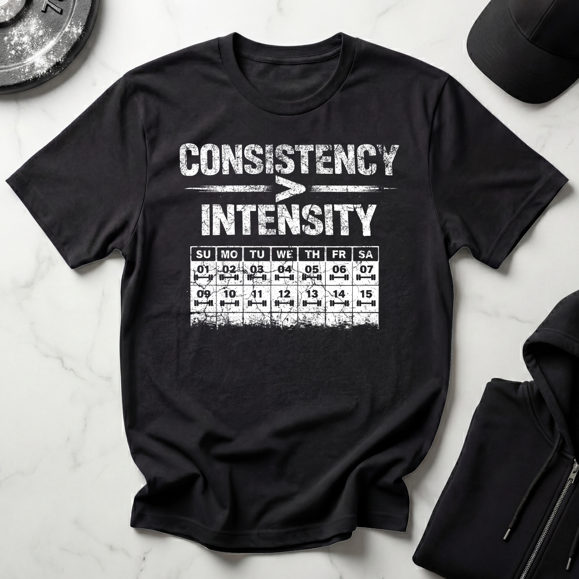 Consistency Over Intensity Dark Tee