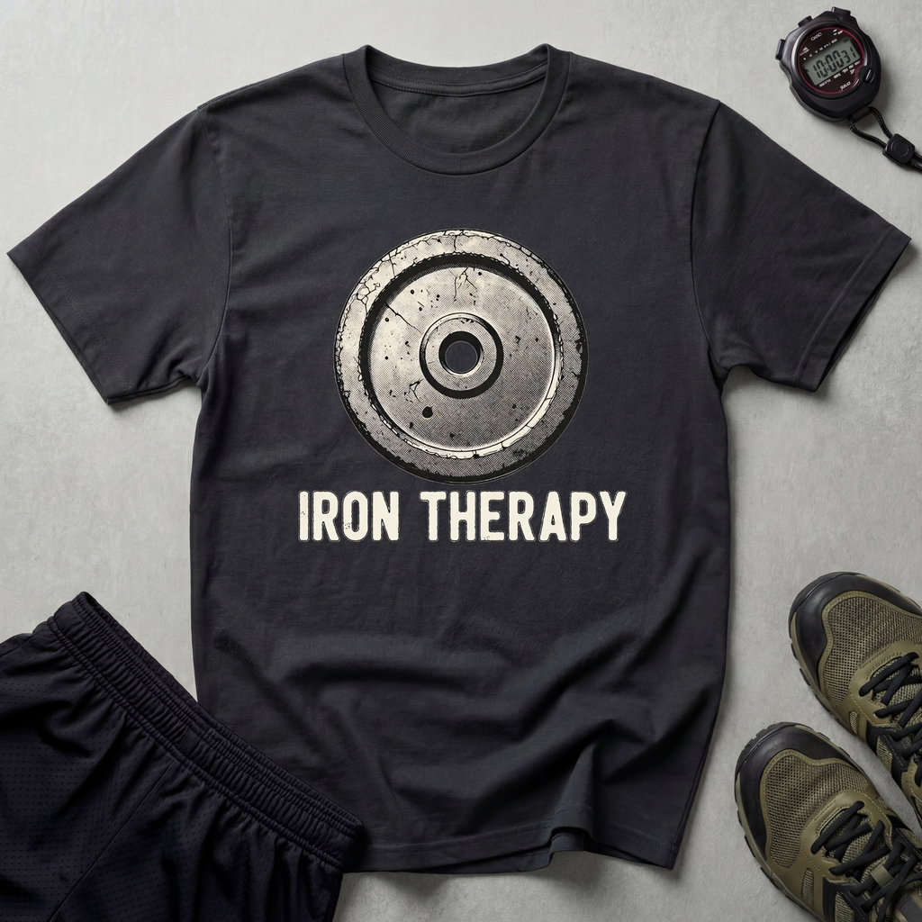 Iron Therapy Weightlifting Gym T-Shirt
