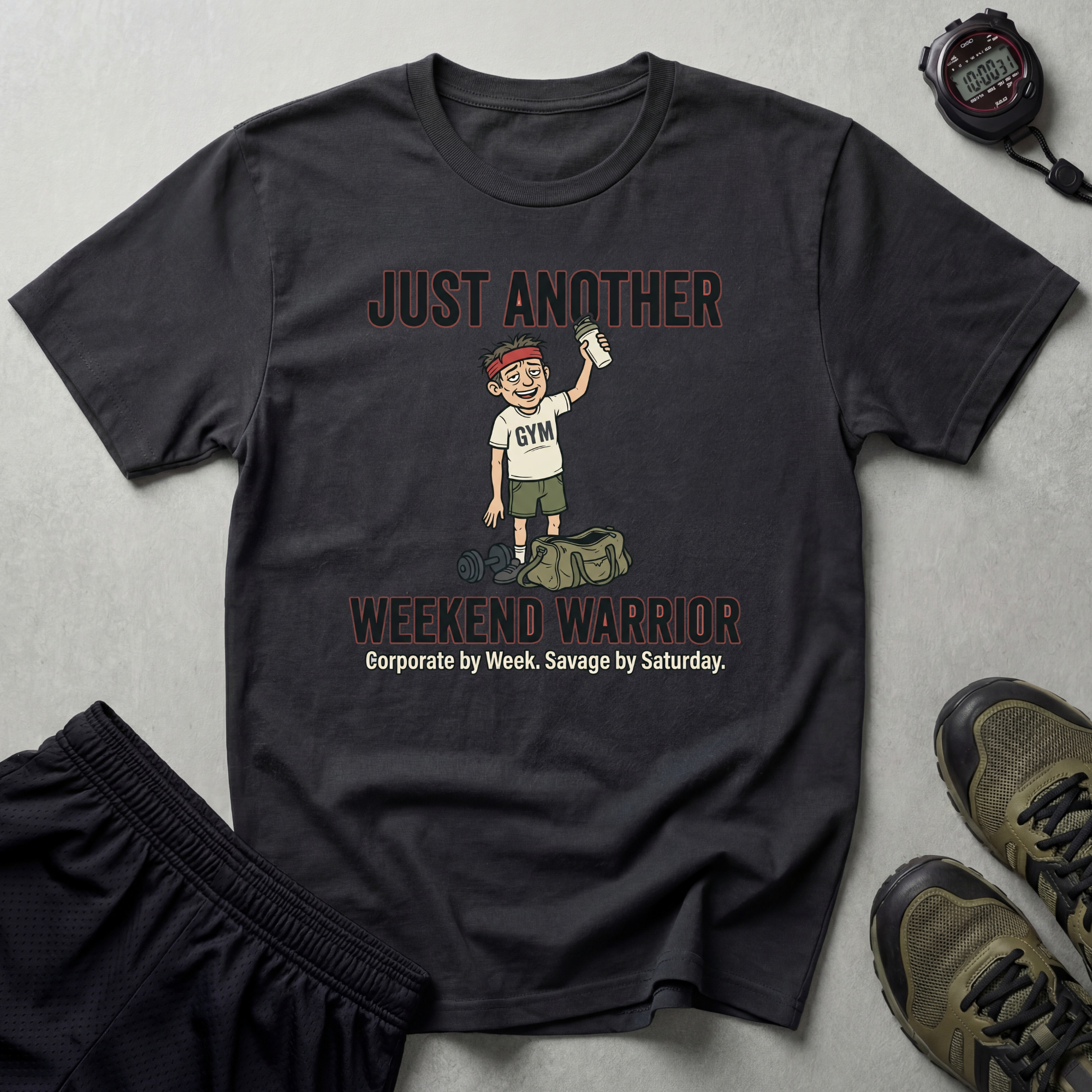 Just Another Weekend Warrior Funny Gym T-Shirt