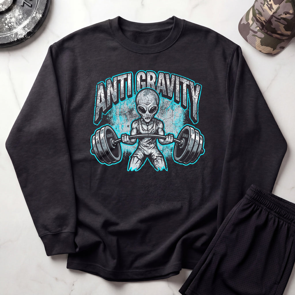 Anti Gravity Alien Gym Crewneck Sweatshirt