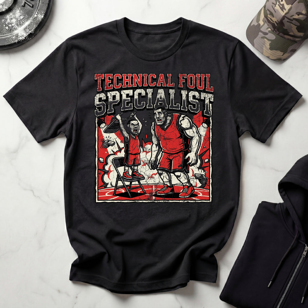 Basketball Technical Foul Specialist Vintage Gym T-Shirt
