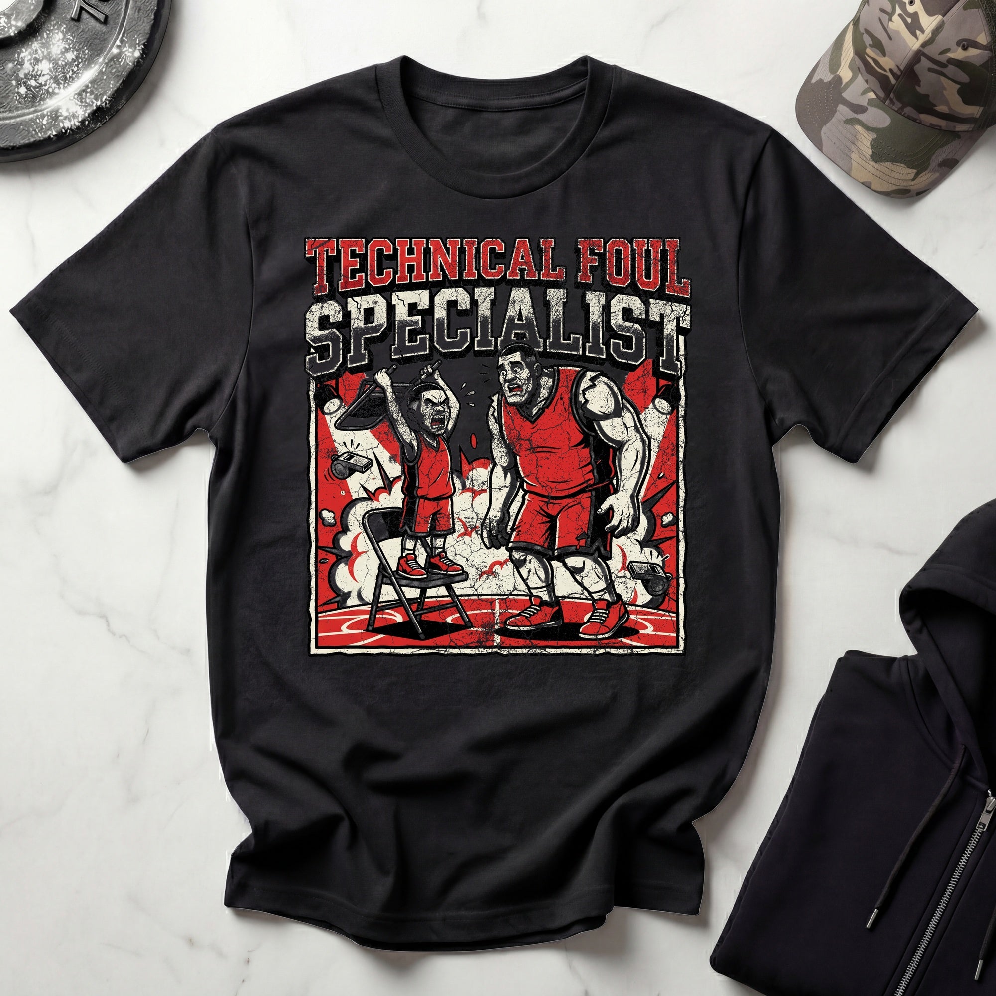Basketball Technical Foul Specialist Vintage Gym T-Shirt