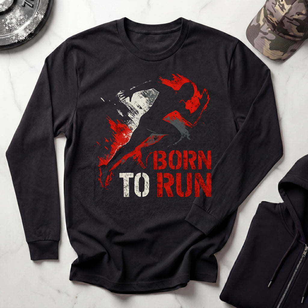 Born To Run Graphic Long Sleeve Tee