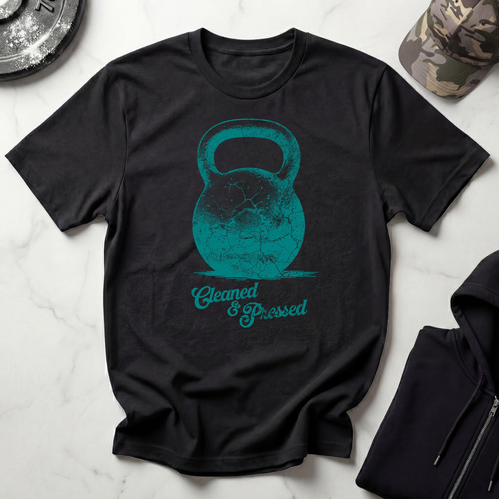 Cleaned and Pressed Kettlebell Vintage Gym T-Shirt