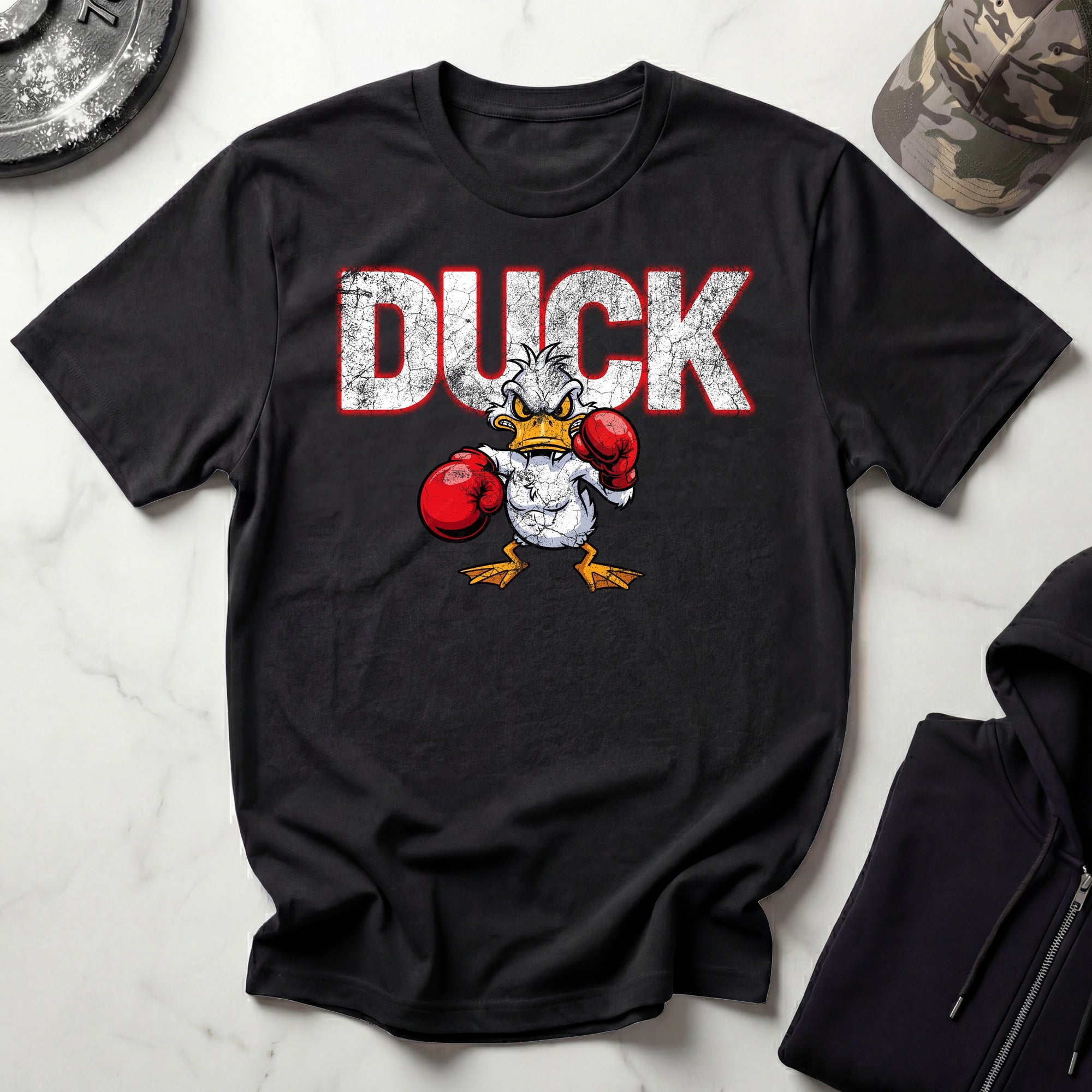 DUCK Boxer Graphic Vintage Gym T-Shirt