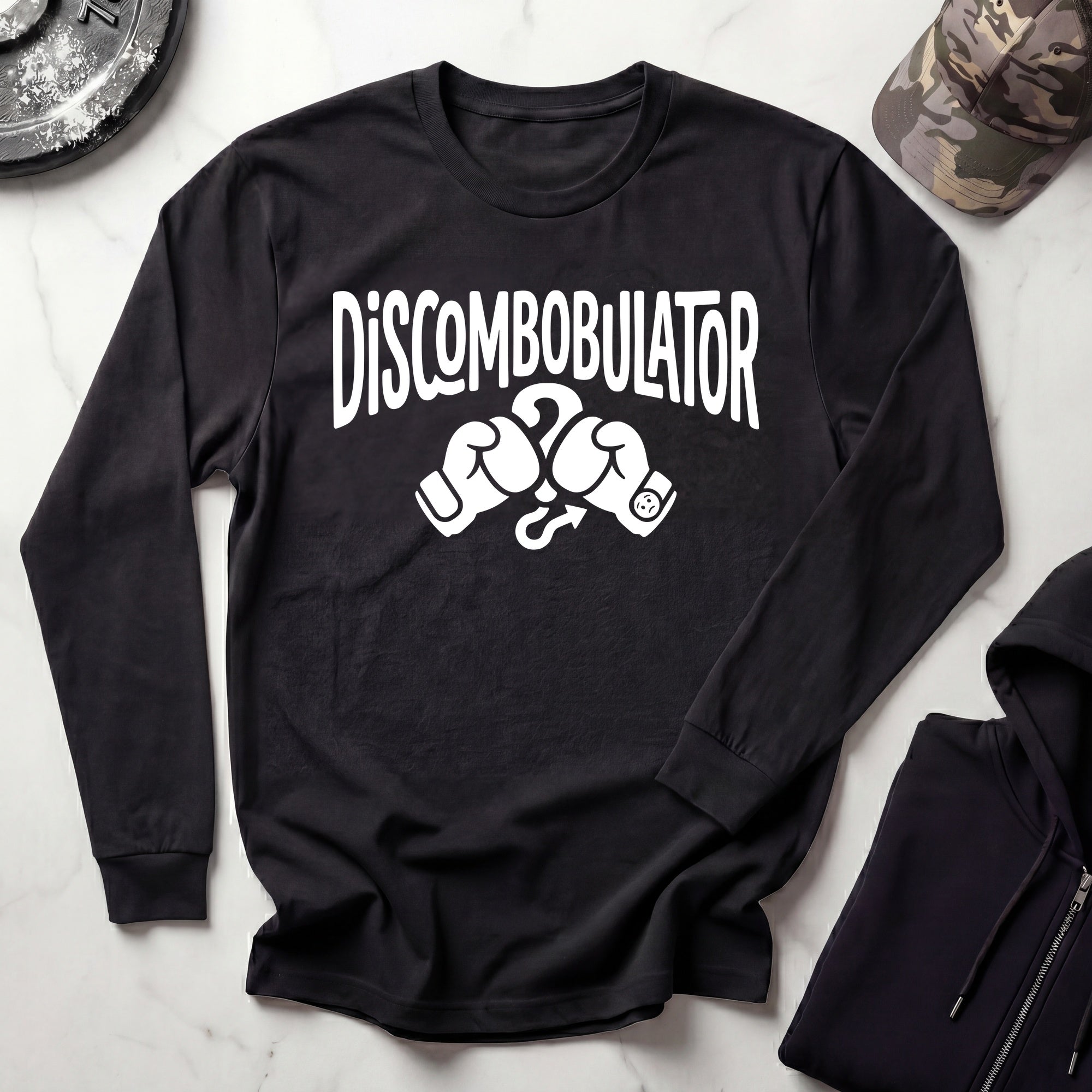 Discombobulator Boxer Long Sleeve Gym Tee