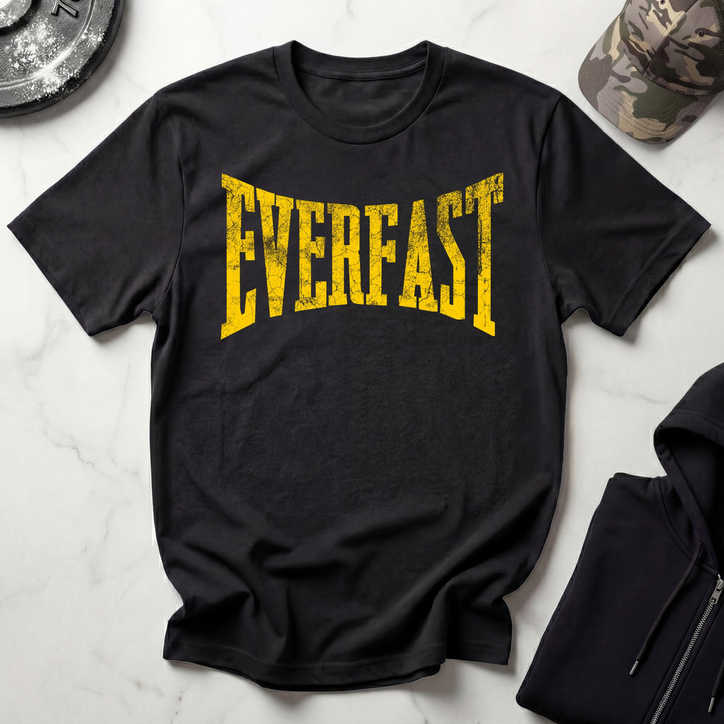 Everfast Gold Graphic Vintage Gym T-Shirt
