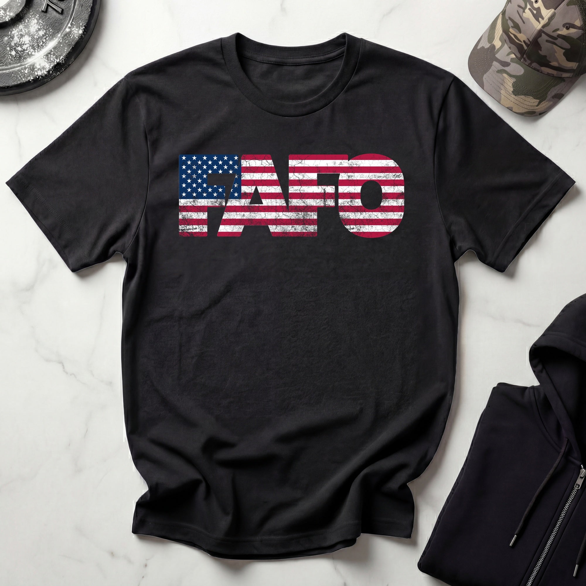 FAFO USA Vintage Graphic Gym T-Shirt