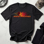 Fire Fighter Graphic Retro Gym T-Shirt