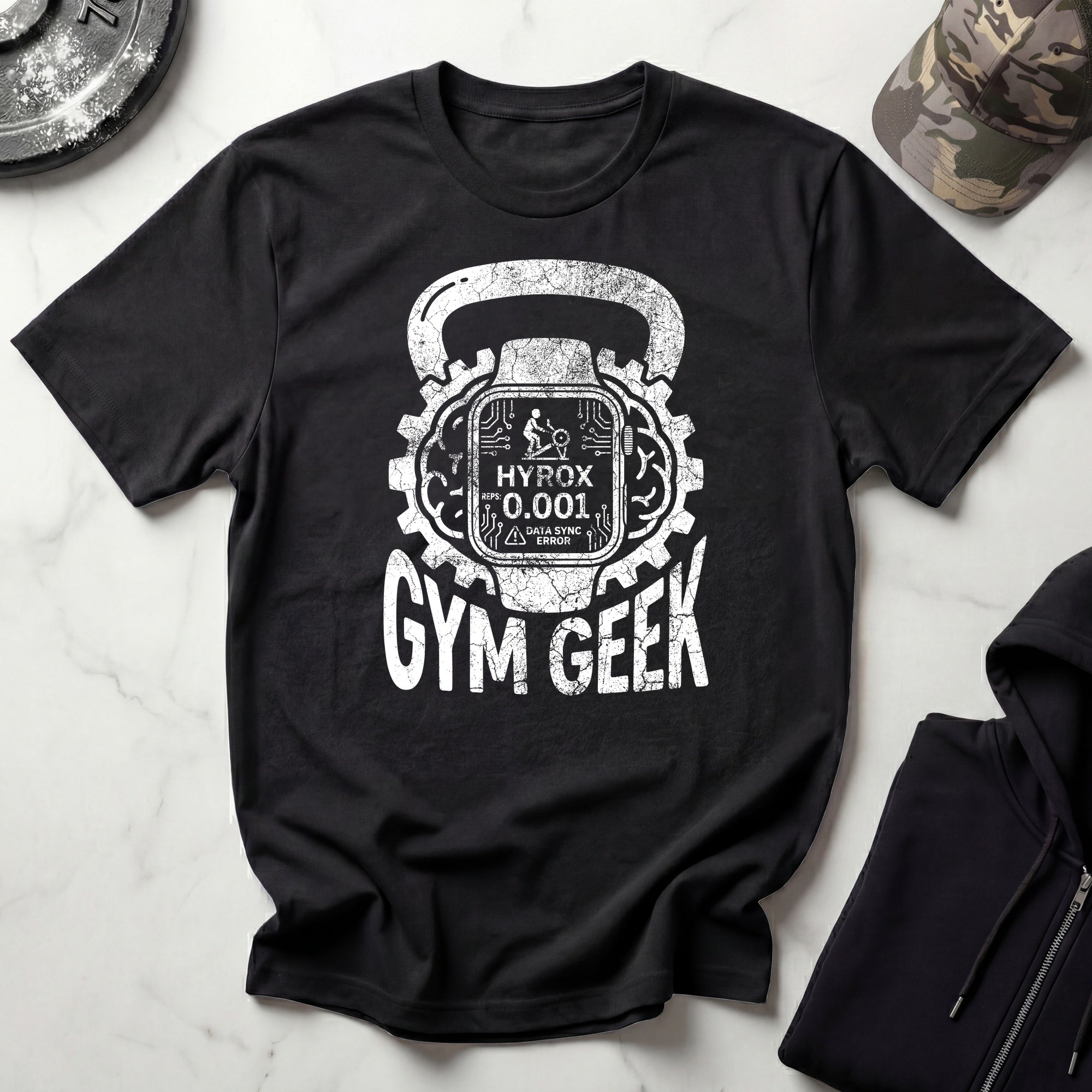 Gym Geek Kettlebells Vintage Gym T-Shirt