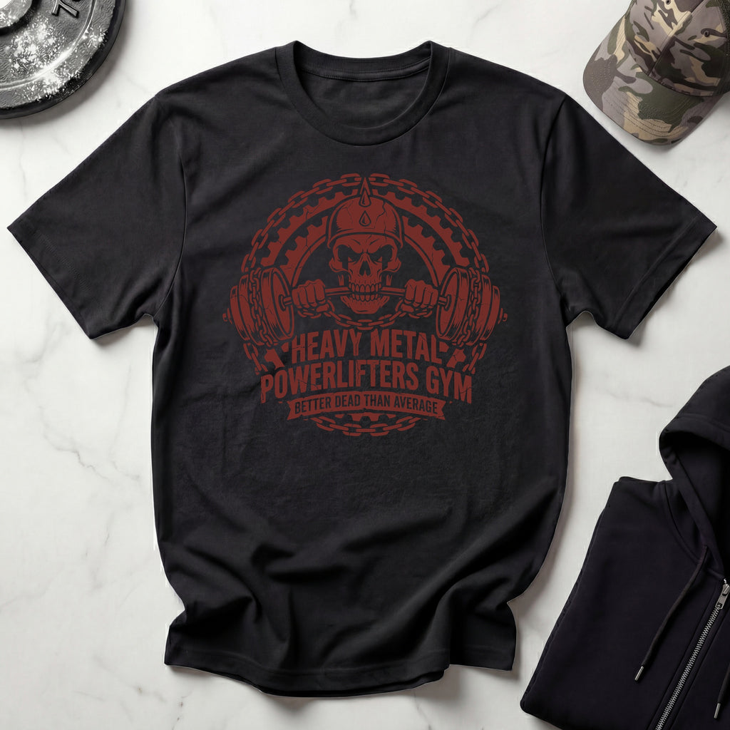 Heavy Metal Powerlifters Club Rust Retro Gym Tee