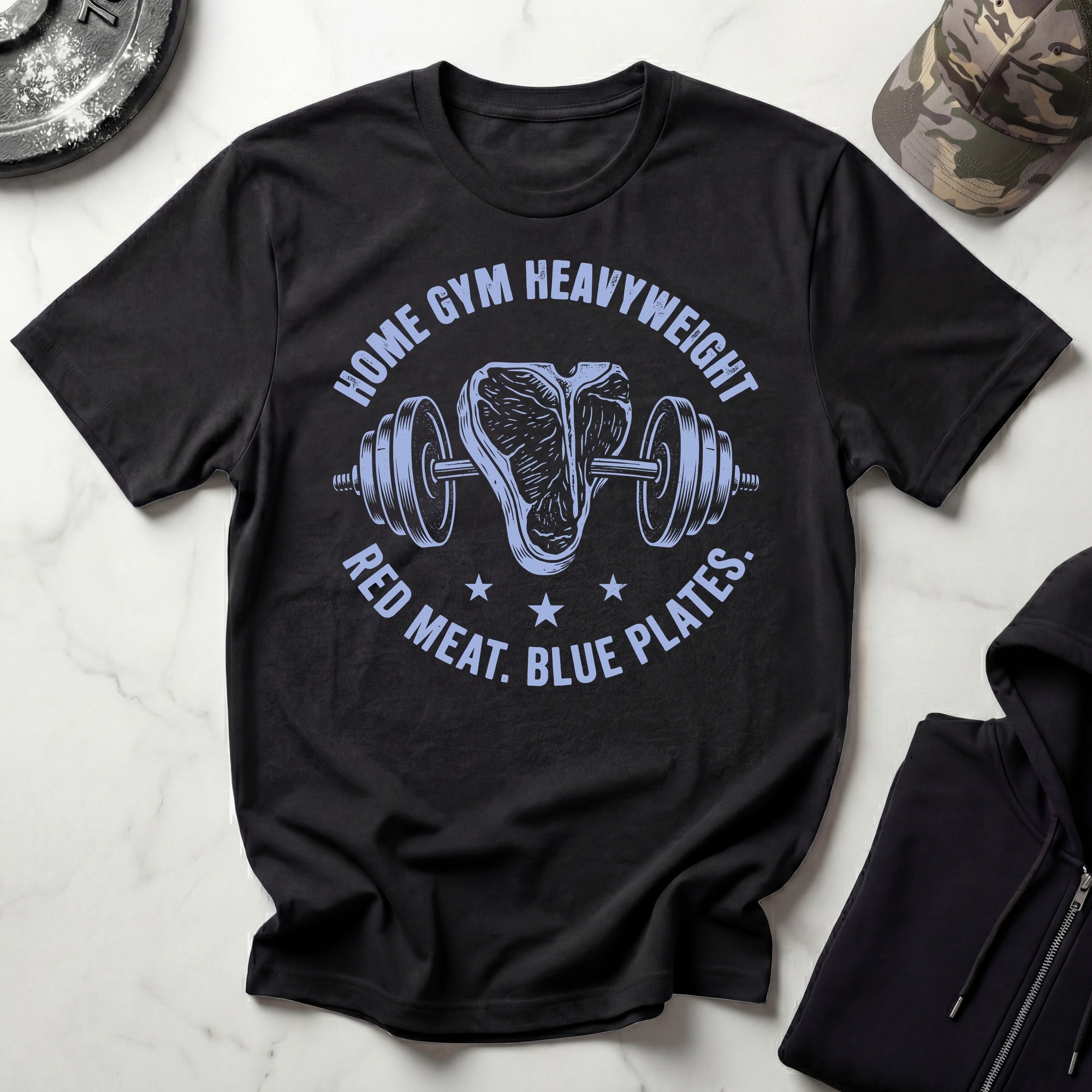 Home Gym Heavyweight Graphic Vintage Gym T-Shirt