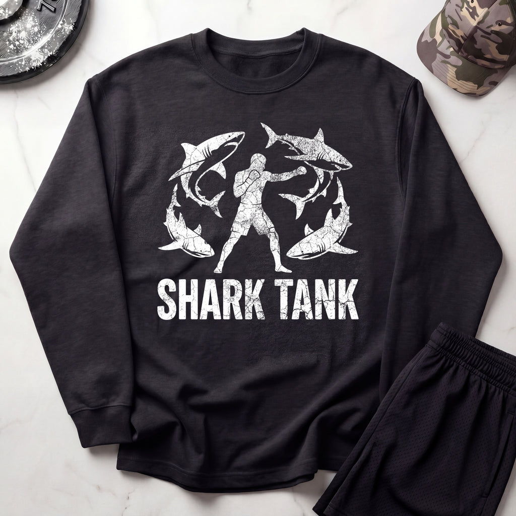 Shark Tank MMA Vintage Gym Crewneck Sweatshirt
